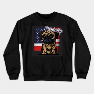 pug 4th of july Crewneck Sweatshirt